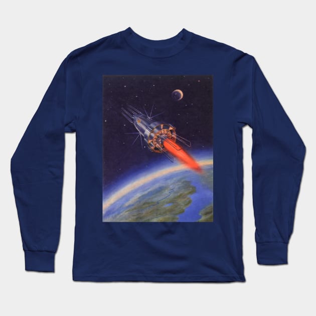 Vintage Science Fiction Long Sleeve T-Shirt by MasterpieceCafe